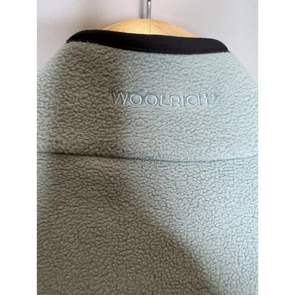 Woolrich Full Zip Lightweight Fleece Vest Jacket 2 Tone Blue Gray Women’s Size L - Picture 5 of 6